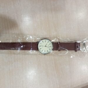ROYAL Quartz Analog Wristwatch – Brown Leather Strap | Classic Design